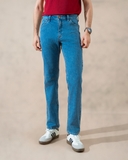 QUẦN JEAN NAM ỐNG ĐỨNG XUẤT NHẬT MÀU XANH NHẠT QJ4713H13