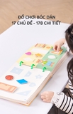 Học liệu bóc dán montessori 17 chủ đề