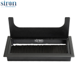 Khung 3 âm bàn hợp kim nhôm nắp lật một bên màu đen SR-TAA3B-N003 Khung 3 âm bàn hợp kim nhôm nắp lật một bên màu đen SR-TAA3B-N003