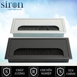 Khung 3 âm bàn hợp kim nhôm nắp lật một bên màu đen SR-TAA3B-N003 Khung 3 âm bàn hợp kim nhôm nắp lật một bên màu đen SR-TAA3B-N003