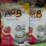 Thức Ăn Hạt Cho Mèo Pet8 Tasty Cat Food Vị Cá Ngừ 1kg