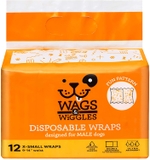 WAGS & WIGGLES Dog Diapers For Male Dogs - X Small