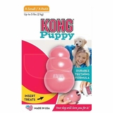 KONG Puppy Toy Natural Teething Rubber - Fun to Chew, Chase and Fetch, X-Small