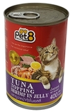 Pet8 - Pate Cho Mèo Vị Cá Ngừ & Tôm 400gr