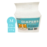 Pet8 Male Diapers Size M (12 pcs) - Tả Quấn Dành Cho Bé Trai Size M [DP27]