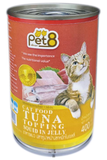 Pet8 - Pate Cho Mèo Vị Cá Ngừ & Mực 400gr