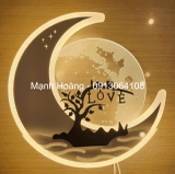 Đèn tranh led gắn tường Love