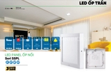 LED Panel Vuông Ốp Nổi Thân Nhôm Ánh Sáng Trắng MPE
