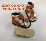 Giày cổ cao chỉnh hình Bàn Chân Bẹt - màu Cam