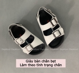 Giày 2 khóa -  Bàn chân bẹt -  Làm theo tình trạng chân