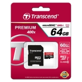 Thẻ nhớ Transcend Micro SDXC 64GB class10 60mb/s