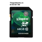 Thẻ nhớ Kingston SDHC 64GB class 10