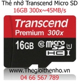 Thẻ nhớ Transcend Micro SDHC 16GB class10 45mb/s