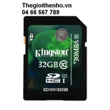 Thẻ nhớ Kingston SDHC 32GB class 10 UHS-I