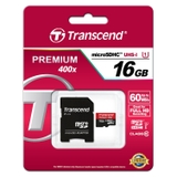 Thẻ nhớ Transcend Micro SDHC 16GB class10 60mb/s