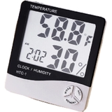 Đồng hồ đo ẩm, nhiệt độ HTC-1, hiển thị thêm thời gian, hẹn giờ,...