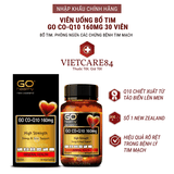 Bổ tim GO Co Q10 160mg 30 viên- Giảm Nguy Cơ Tai Biến Tim Mạch