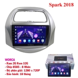 Màn hình Android xe Spark 2018 Ram 2G Rom 32G Chip 8 Nhân bảo  hành 18 tháng