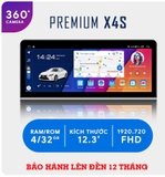 Màn hình android OLed Pro X4S 12.3inch 360 , màn hình android 360 cho ô tô