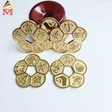 Đồng Tiền Hoa Mai Mạ Vàng 24K đường kính 1,5cm