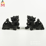 Cặp Tỳ Hưu Đứng Đá Núi Lửa Obsidian TH81315