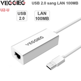 USB 2.0 SANG LAN RJ45 100MBPS - CARD MẠNG CẮM CỔNG USB 100MBPS VEGGIEG