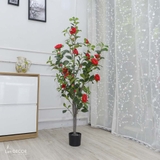 CÂY TRÀ ĐỎ 1M40 TRANG TRÍ ĐẸP LAN DECOR - LC3011