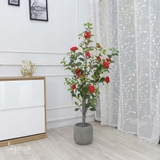 CÂY TRÀ ĐỎ 1M40 TRANG TRÍ ĐẸP LAN DECOR - LC3011