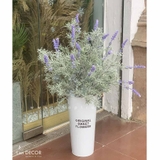 Bình hoa oải hương lá mốc trang trí nhà xinh Landecor (75cm)- BH1178