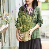 Giỏ hoa lavender phong cách vintage Lan Decor - CC529