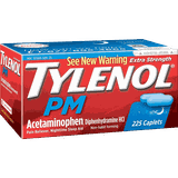 Thuốc giảm đau và hạ sốt Tylenol PM Acetaminophen 225 viên
