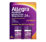 Viên uống trị dị ứng Allegra Allergy 24h 2 lọ 110 viên