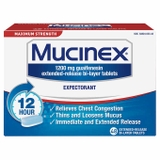 Viên uống cắt cơn ho có đàm, tức ngực Mucinex Maximum Strength 56 viên