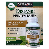 Thuốc bổ Organic người ăn chay có thể uống được Kirkland Organic 80 viên