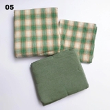 Bộ drap giường 4 món cotton kẻ sọc phối màu 1m6x2m / 1m8x2m