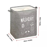 Giỏ đựng đồ giặt chữ nhật miệng rút Washday - HO1847