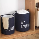 Giỏ đựng đồ giặt tròn miệng rút My Laundry