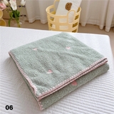 Mền lông mịn cotton thêu hình 1m5x2m