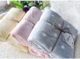 Bộ khăn tắm & khăn mặt san hô Yodo Xiui chấm bi - HO761