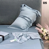 Bộ drap + vỏ gối Tencel màu trơn 1m6 / 1m8