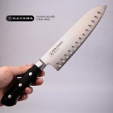 Dao bếp thái đa năng KATANA Essential Santoku Hollow Ground chống dính - KATA208 (180mm)