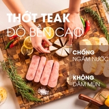 Thớt gỗ teak cao cấp KATANA KT00 - chữ nhật kích thước 25x200x300mm