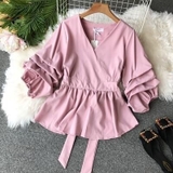 Áo Kiểu Peplum tay cách điệu