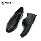 Giày buộc dây nam da bò cao cấp tăng chiều cao Oxfords VICADO VA0023 3cm