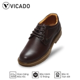Giày buộc dây nam da bò cao cấp tăng chiều cao Oxfords VICADO VA0120 3cm