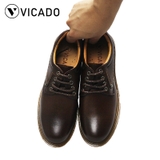 Giày buộc dây nam da bò cao cấp tăng chiều cao Oxfords VICADO VA0120 3cm