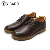 Giày buộc dây nam da bò cao cấp tăng chiều cao Oxfords VICADO VA0120 3cm