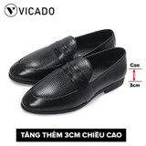 Giày lười nam da bò cao cấp tăng chiều cao Loafer VICADO VA1068