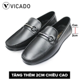 Giày lười nam da bò cao cấp tăng chiều cao 2cm Loafer VICADO VA1069