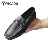 Giày lười nam da bò cao cấp tăng chiều cao 2cm Loafer VICADO VA1069